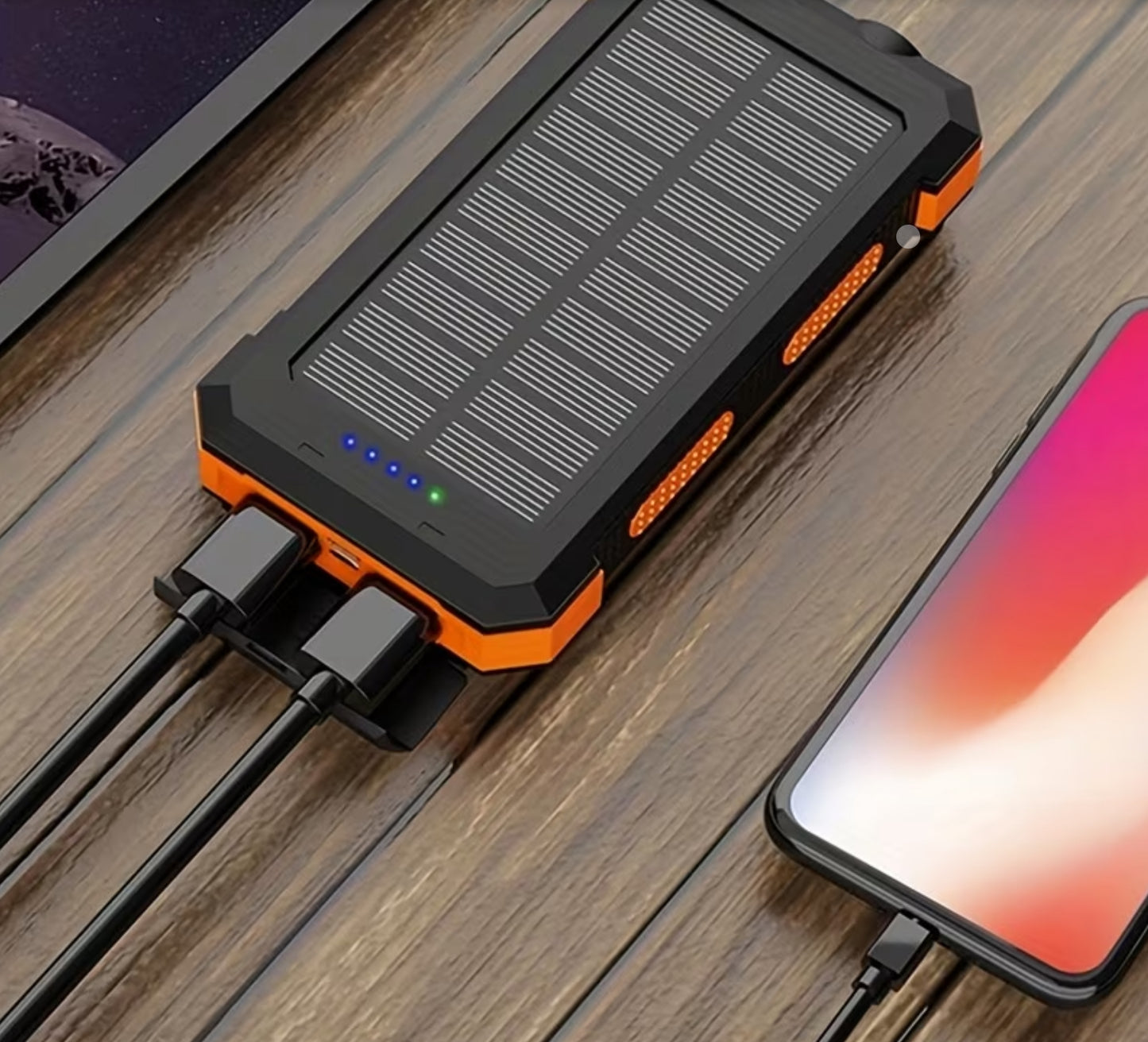 3 in 1 Power Bank - Solar Powered 36000mh