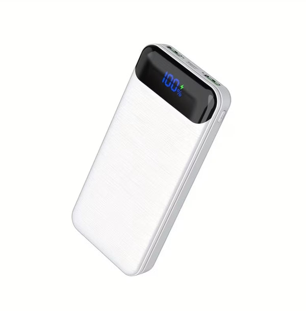 30000mh Power Bank Fast Charging (White)