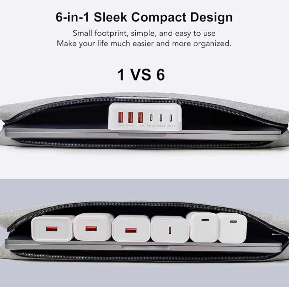 100w Portable Charging Station, USB , USB C 6 in 1
