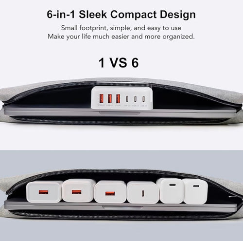 100w Portable Charging Station, USB , USB C 6 in 1